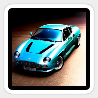 db5 Aston Sports Car Sticker